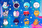 Catstrology - Cat Astrology Mini Jigsaw Puzzle - Starbase 505